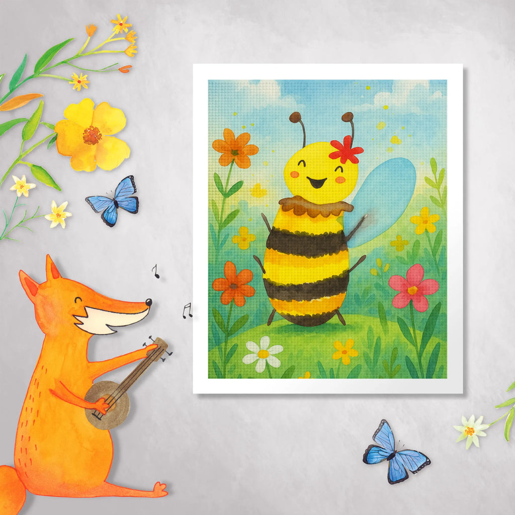 Diamond Painting bee happy Design Bee, wasp, bumblebee