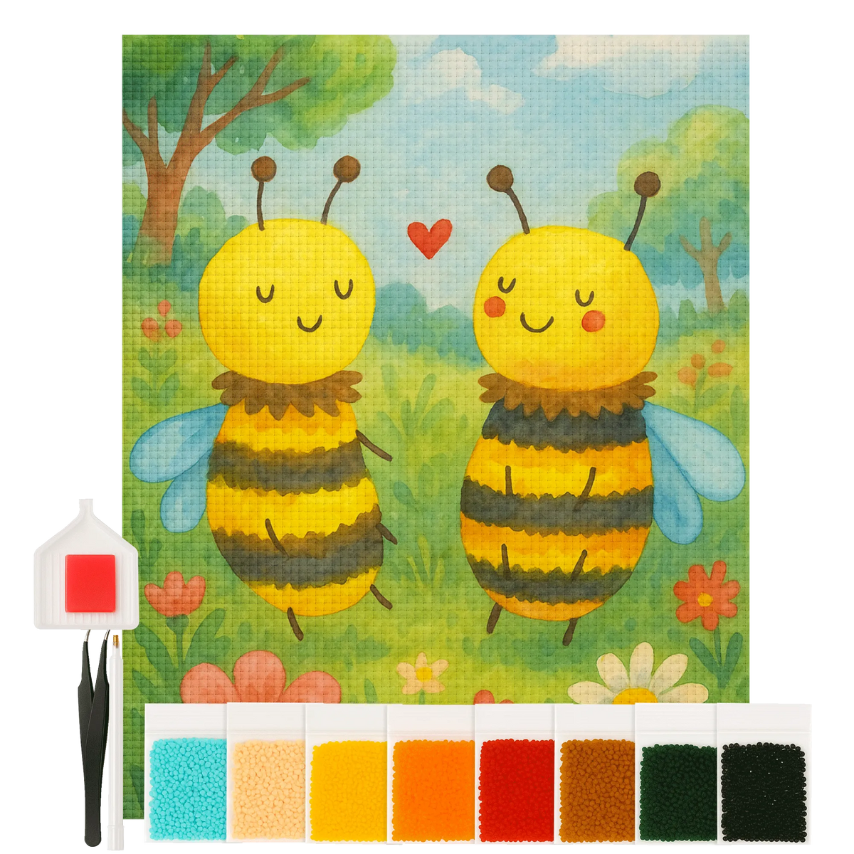 Diamond Painting bee In love Design wasp, bumblebee