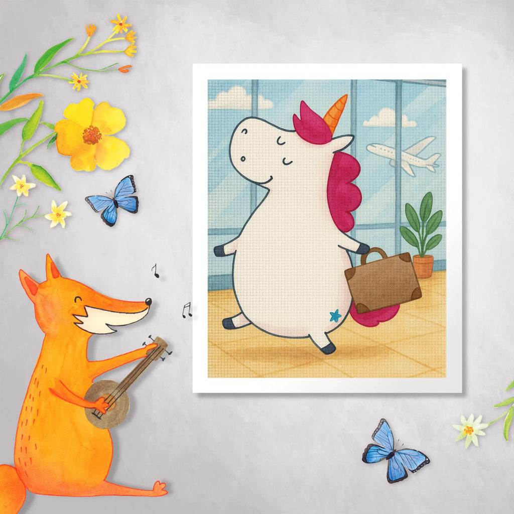 Diamond Painting Einhorn Koffer Design Kristallbild, Diamond Painting, DIY, Kreativität, Einhorn, Einhörner, Einhorn Deko, Unicorn, Verreisen, Erwachsen, unicorn, Koffer, lustig, Reise, Kind, albern, Gepäck, Abenteuer, witzig, Spaß