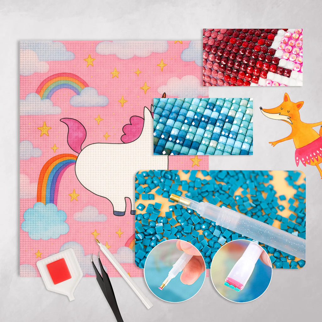 Diamond Painting Einhorn Pupsen Design DIY, Diamond Painting, Kristallbild, Kreativität, Einhorn, Einhörner, Einhorn Deko, Unicorn, Einhornpower, Erwachsenwerden, Freundin, Pups, Spaß, Regenbogen, Glitzer, lustig