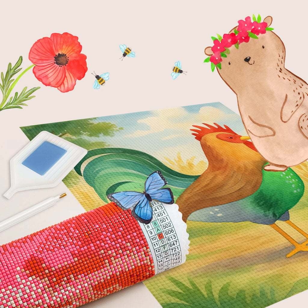 Diamond Painting Hahn Korn Design DIY, Kreativität, Kristallbild, Diamond Painting, Bauernhof, Hoftiere, Landwirt, Landwirtin, Henne, Eier, Natur, Korn, Hahn