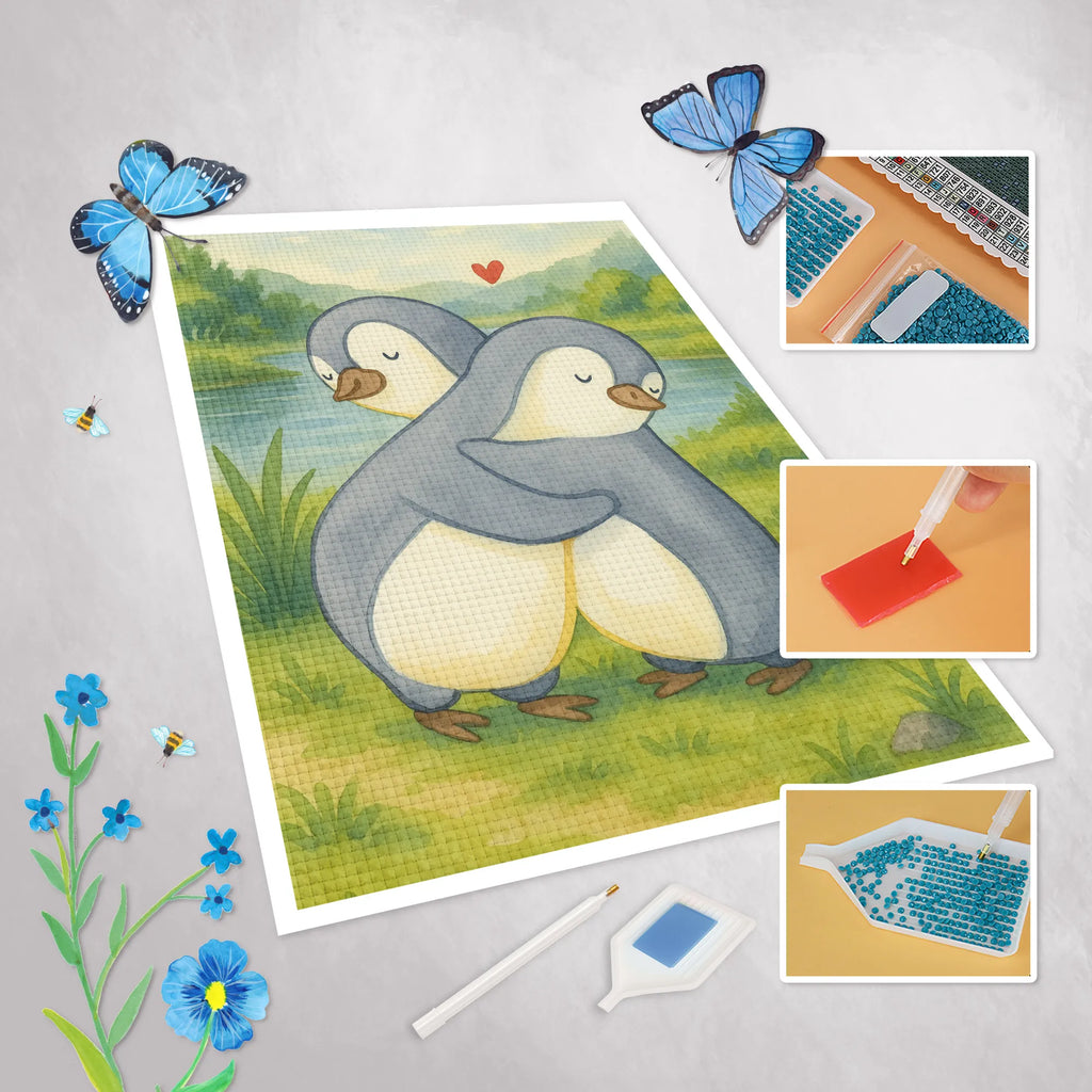 Diamond Painting Pinguine Kuscheln Design DIY, Diamond Painting, Kreativität, Kristallbild, Liebe, Partner, Freund, Freundin, Ehemann, Ehefrau, Heiraten, Verlobung, Heiratsantrag, Liebesgeschenk, Jahrestag, Hocheitstag, Valentinstag, Mitbringsel, für Ehemann, für Männer, Geschenk für Partner, Liebesbeweis, Geschenk für Frauen, Geschenk für Freundin, Hochzeitstag