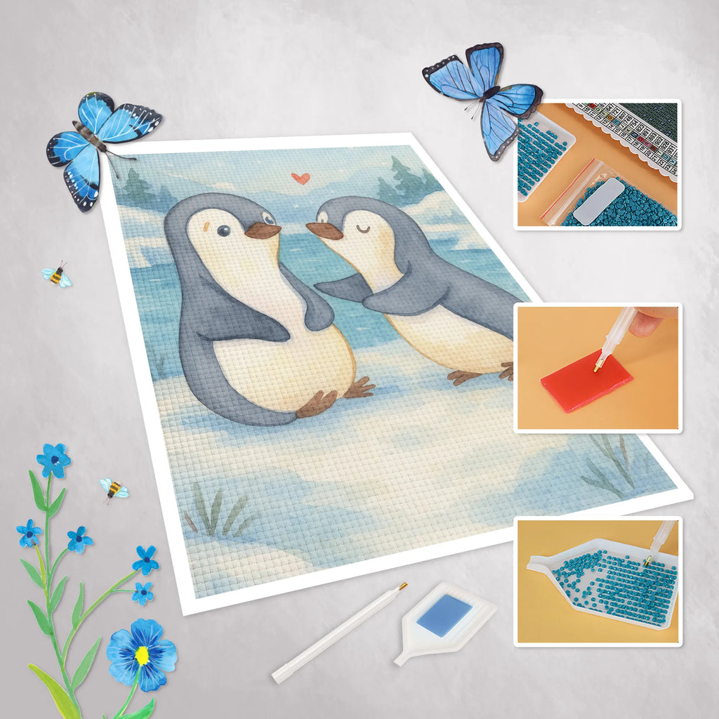 Diamond Painting Pinguine trösten Design DIY, Kreativität, Diamond Painting, Kristallbild, Liebe, Partner, Freund, Freundin, Ehemann, Ehefrau, Heiraten, Verlobung, Heiratsantrag, Liebesgeschenk, Jahrestag, Hocheitstag, für Ehemann, Liebesbeweis, Geschenk für Partner, für Männer, Valentinstag, Mitbringsel, Geschenk für Freundin, Geschenk für Frauen, Hochzeitstag