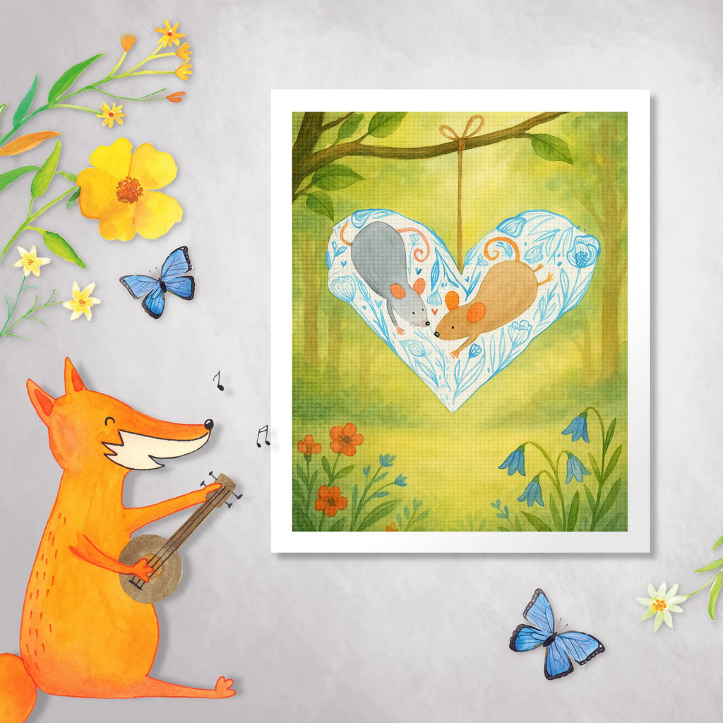 Diamond Painting Mice heart Design Love, Loving, Two, Together, Marriage, Engagement, Proposal of marriage, Love gift, gift for her, gift for him, anniversary gift, engagement, anniversary, love message, love gift, mouse, proof of love, love, mice, gift for two, togetherness, favourite person, wedding