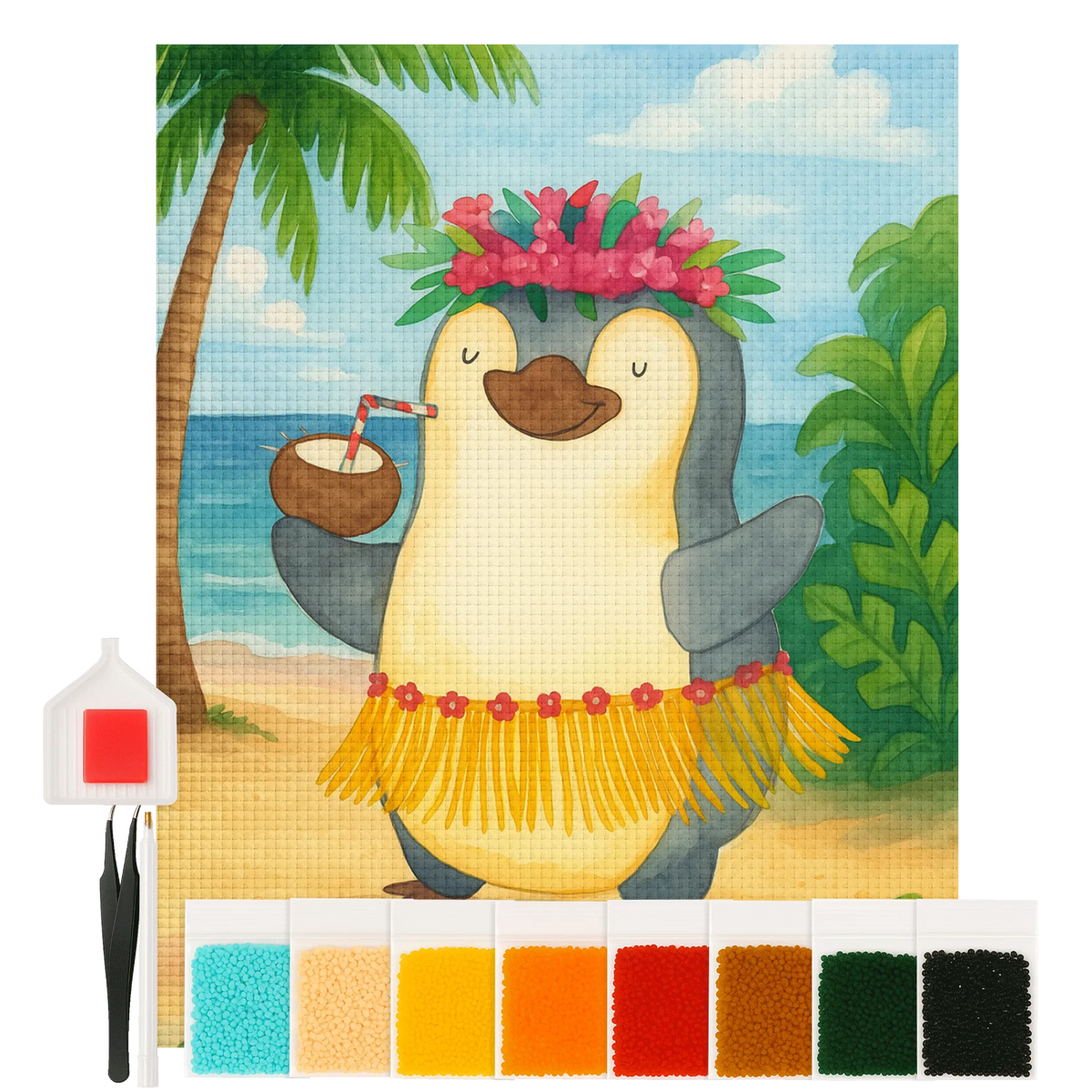 Diamond Painting Pinguin Kokosnuss Design diamant stickerei, diamond painting set, strassbilder, diamant bastelset, diamant malerei set, diamant bilder, diamant gemälde, diamant mosaik, funkelbilder, diamant painting, diamond painting bilder, mosaik bilder, Diamond Painting, diamant painting bilder, diamantbild, diamond painting komplettset, glitzerbild, diamant steine bilder, Diamant Malen, diamond art, Kristallbild, Bild mit Diamanten, 5d diamond painting, 5d diamant painting, diamant painting set, diamant kunst, strass malerei, Diamant Malen nach Zahlen, diamant malerei, Diamant Basteln, steinchenbilder, mosaik set, diamant painting kit, diy diamond painting, diamant malset, diamant stickerei set, mosaik malerei, diamond painting kit, malen mit diamanten, Pinguin, Urlaub, Kokosnuss, Hawaii, Pinguine, Aloha