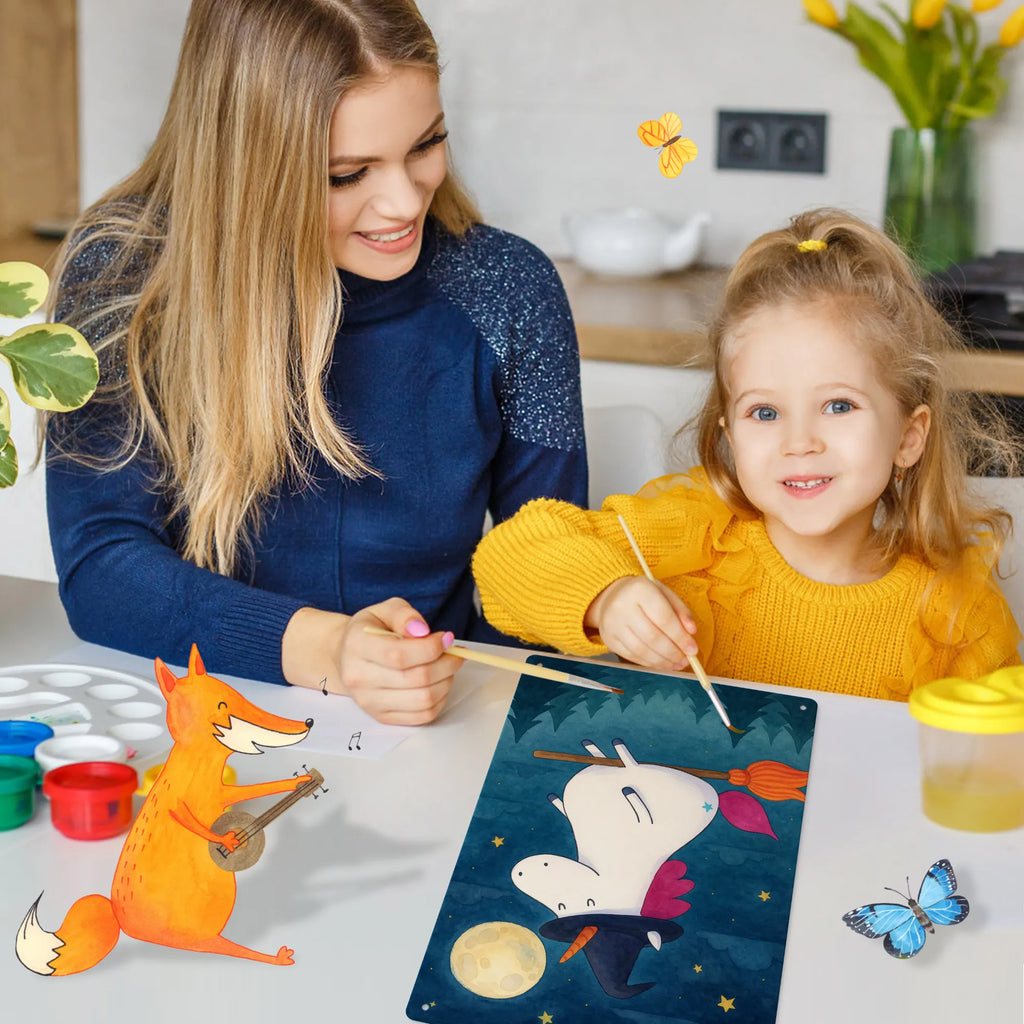 Metalowy szyld do malowania po numerach jednorożec Czarownica Design Jednorożec, jednorożce, dekoracje jednorożca, jednorożec