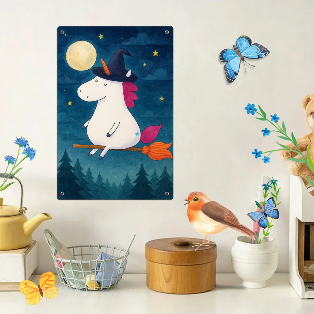 Metalowy szyld do malowania po numerach jednorożec Czarownica Design Jednorożec, jednorożce, dekoracje jednorożca, jednorożec
