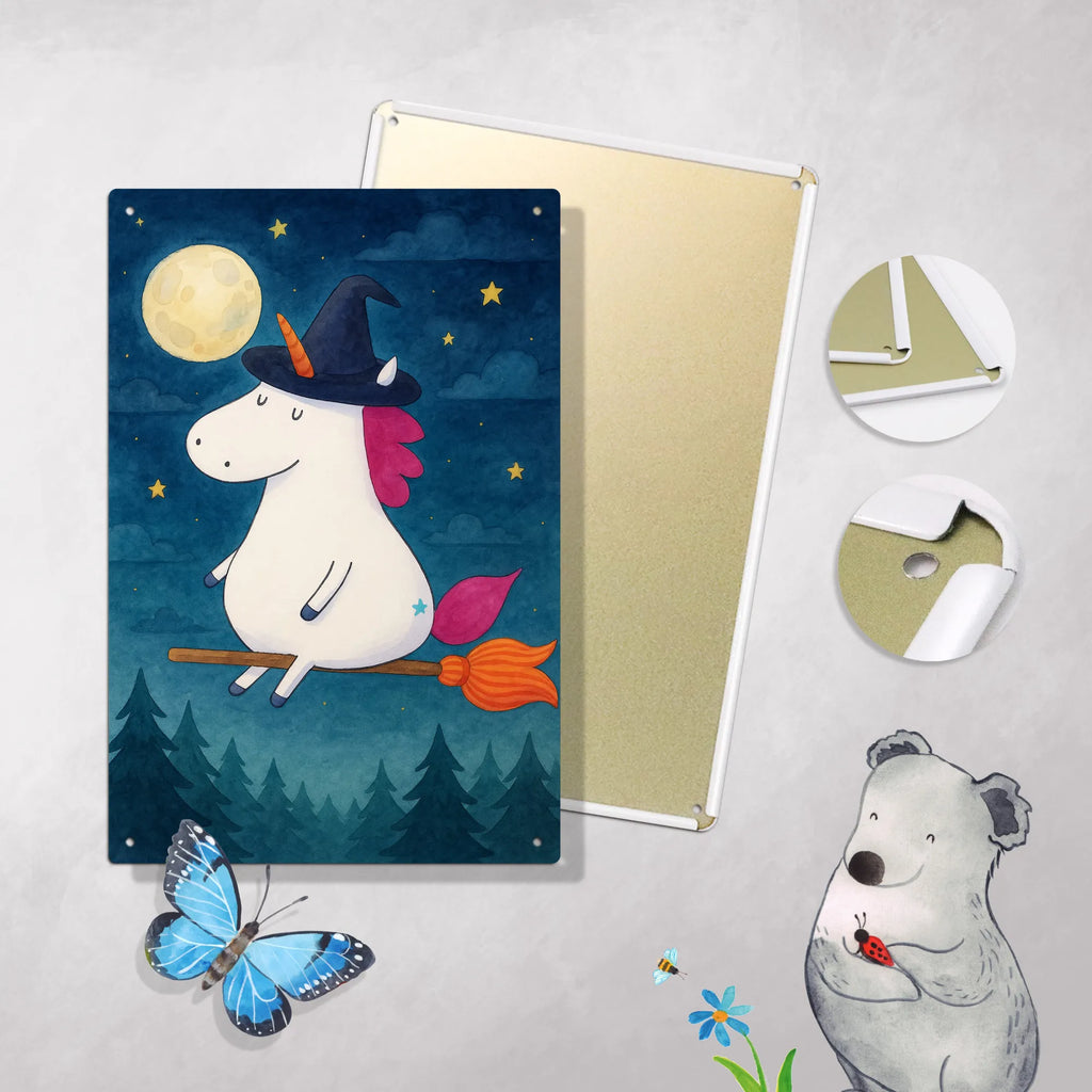 Metalowy szyld do malowania po numerach jednorożec Czarownica Design Jednorożec, jednorożce, dekoracje jednorożca, jednorożec