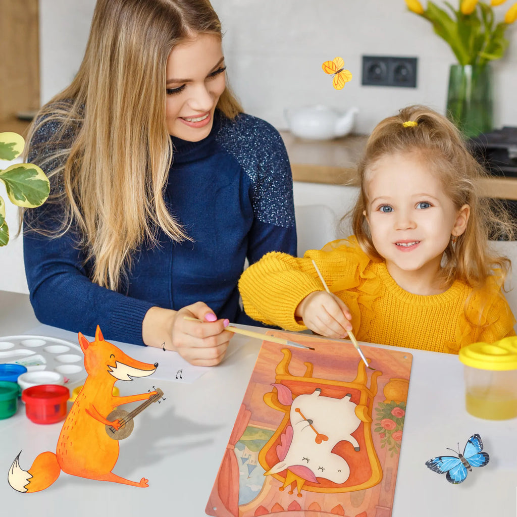 Metalowy szyld do malowania po numerach Jednorożec Księżniczka Design Jednorożec, jednorożce, dekoracje jednorożca, jednorożec