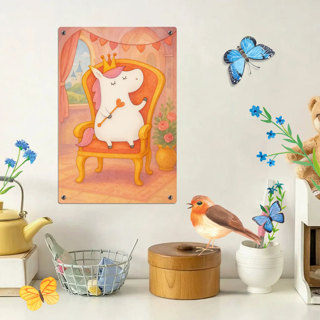Metalowy szyld do malowania po numerach Jednorożec Księżniczka Design Jednorożec, jednorożce, dekoracje jednorożca, jednorożec