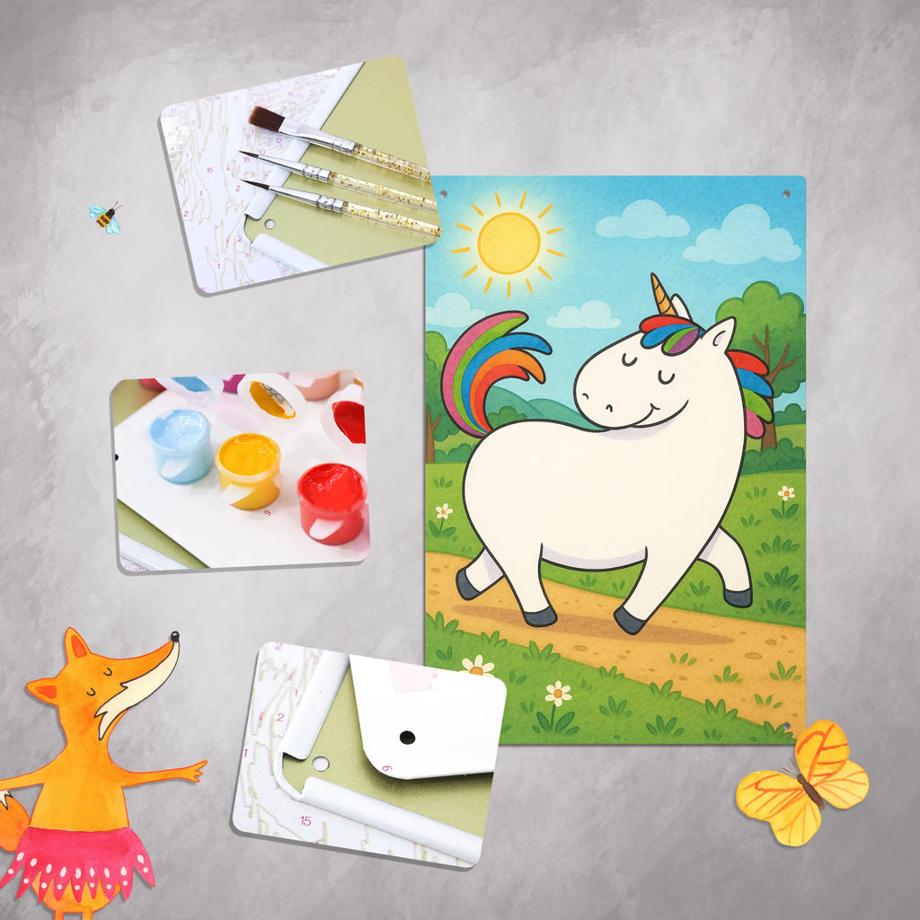 Malen nach Zahlen Metallschild Einhorn Stolzieren Design DIY, Kunstwerk, Künstler, Kreativität, Malen, Ausmalbild, Baseln, Malen nach Zahlen, Bastelidee, Einhorn, Einhörner, Einhorn Deko, Unicorn, Reiter, Freundin, anders, bunt, stolz, Pferd, Reiten, Geschenk