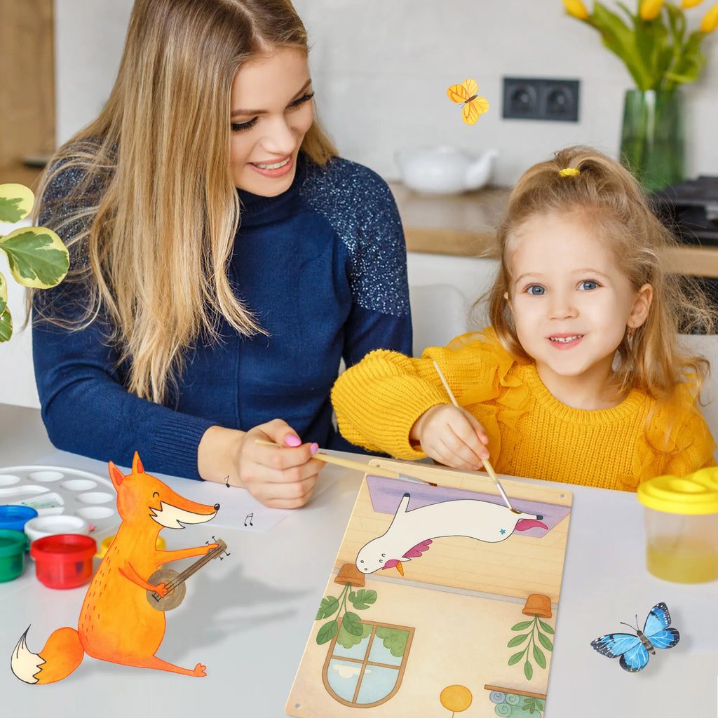 Metalowy szyld do malowania po numerach jednorożec joga Design Jednorożec, jednorożce, dekoracje jednorożca, jednorożec