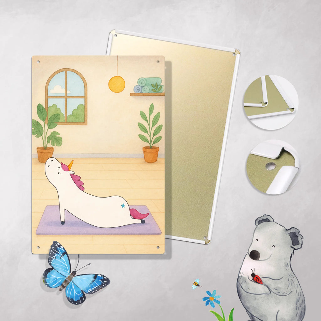 Metalowy szyld do malowania po numerach jednorożec joga Design Jednorożec, jednorożce, dekoracje jednorożca, jednorożec