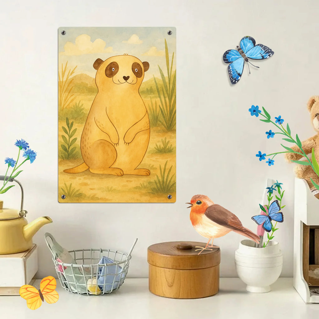 Paint by Numbers Metal Sign Meerkat Design Africa, Road trip, Meerkat, Africa trip, Travel, Saying, World trip, Traveling