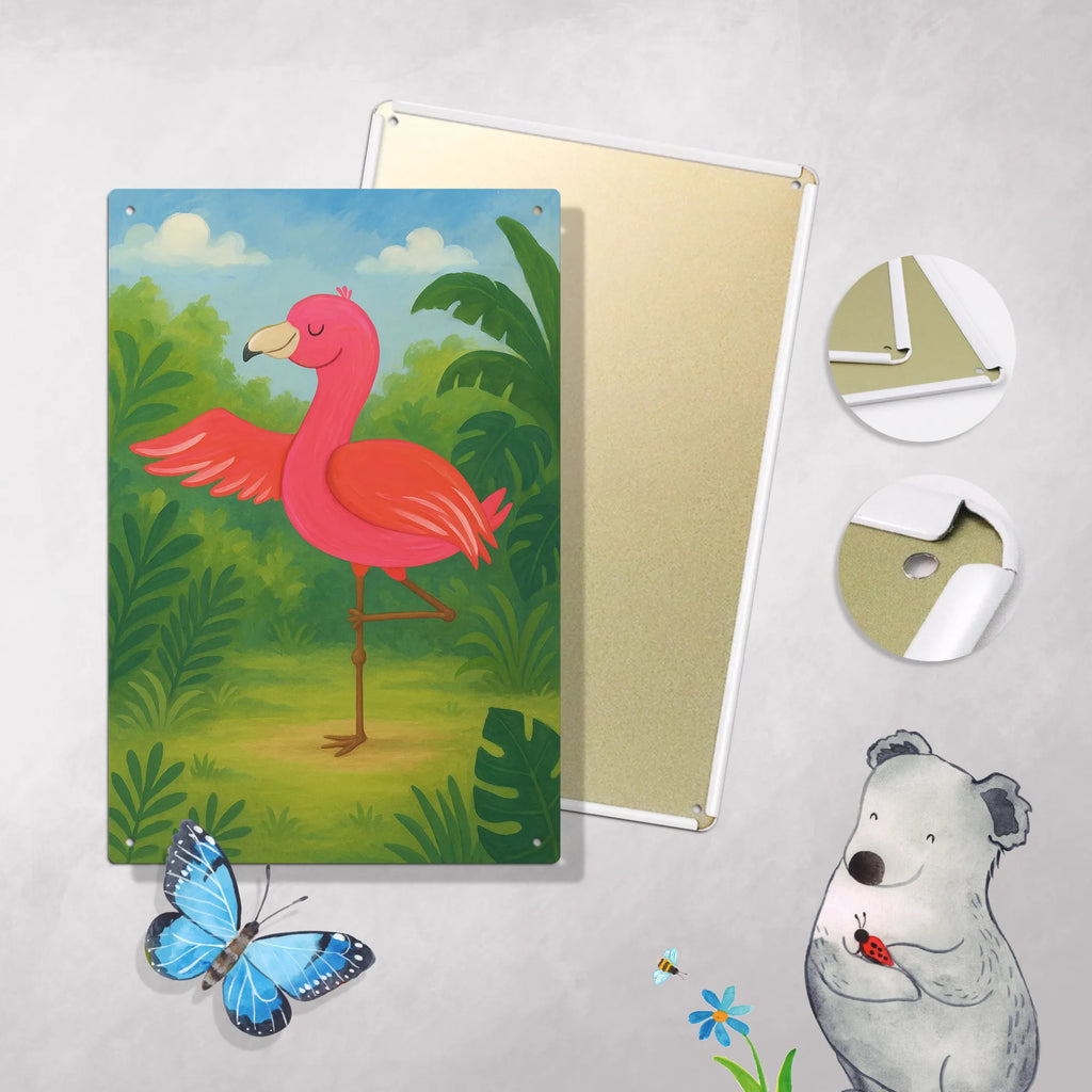 Malen nach Zahlen Metallschild Flamingo Yoga Design Malen, Baseln, Kunstwerk, DIY, Künstler, Bastelidee, Ausmalbild, Kreativität, Malen nach Zahlen, Flamingo, Vogel, Yoga-Übung, Namaste, Aufregen, Entspannung, Achtsamkeit, Tiefenentspannung, Ärger, Yoga