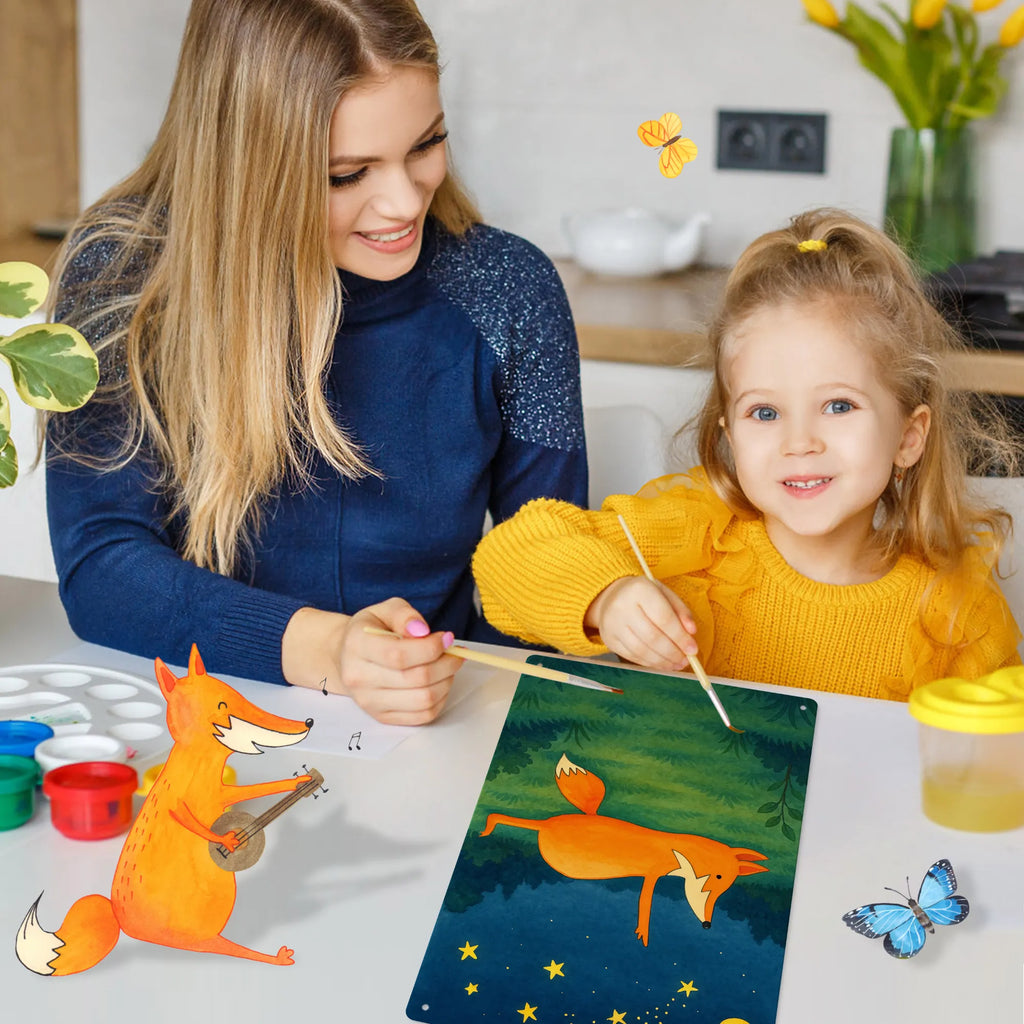 Metalowy szyld do malowania po numerach lis Gwiazdy Design Lis