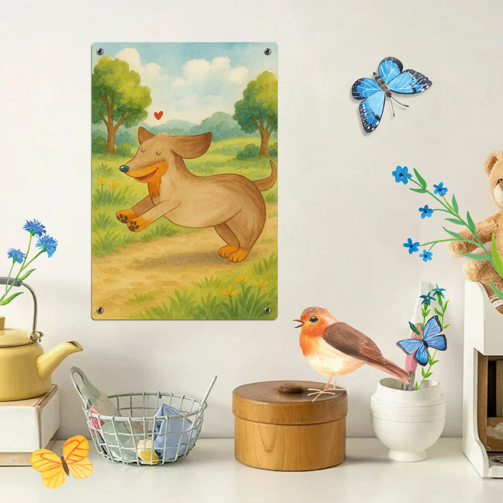 Malen nach Zahlen Metallschild Hund Dackel Design Kreativität, DIY, Malen nach Zahlen, Ausmalbild, Bastelidee, Baseln, Künstler, Malen, Kunstwerk, Hund, Hundemotiv, Haustier, Hunderasse, Tierliebhaber, Hundebesitzer, Sprüche, Dachshund, happy dog, Dackel, Hunde