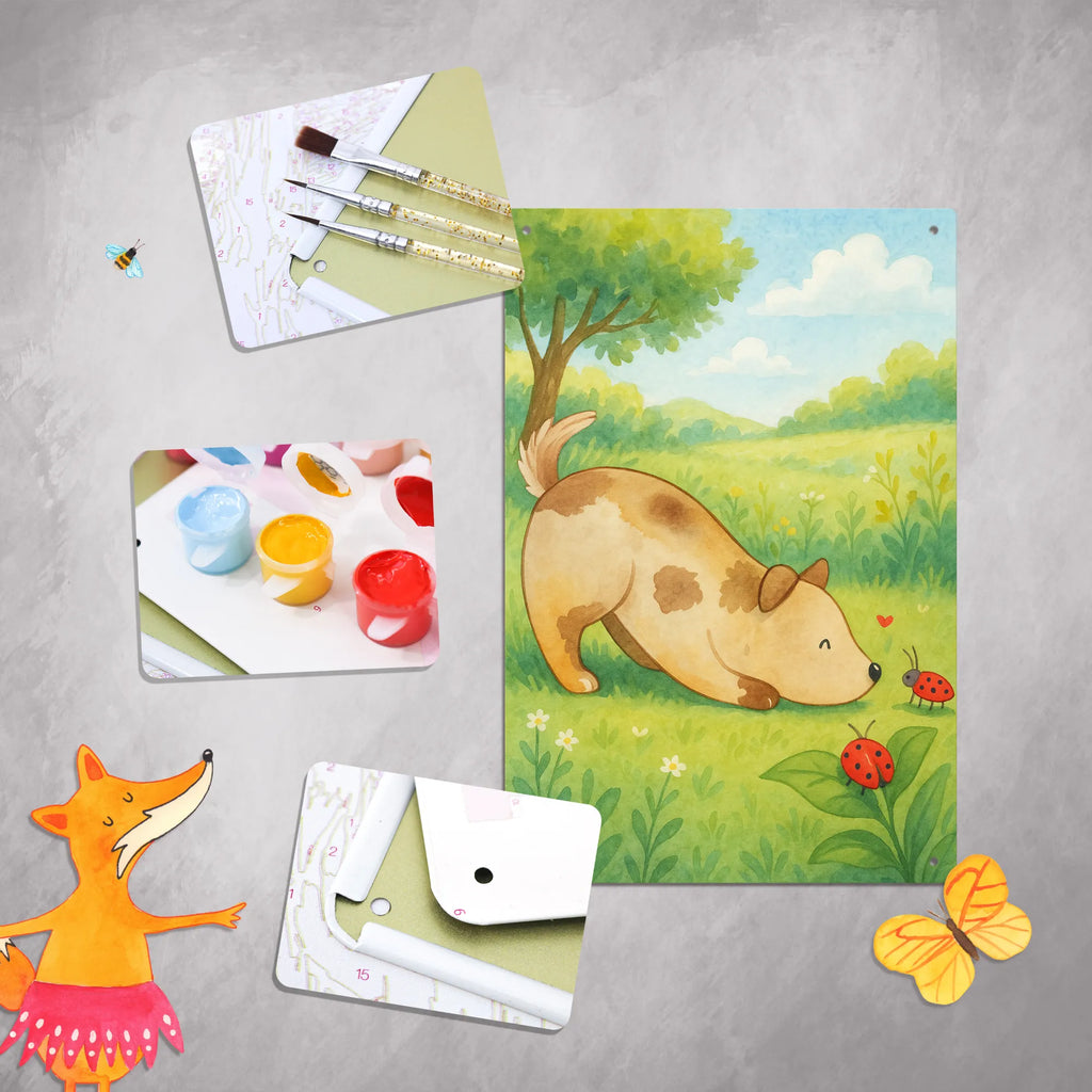 Paint by Numbers Metal Sign Dog ladybug Design dog, mutt, hound, woof, dog mama, dog breed, love dogs, love for dogs, dog decorative items, bag with dog print, funny gifts for dog owners, what do you give a dog lover, Christmas gifts for dogs, gifts for dogs, dog sayings, Dog, Ladybird, Dog slogan, Sayings, Dogs, Mongrel dog, Mongrel