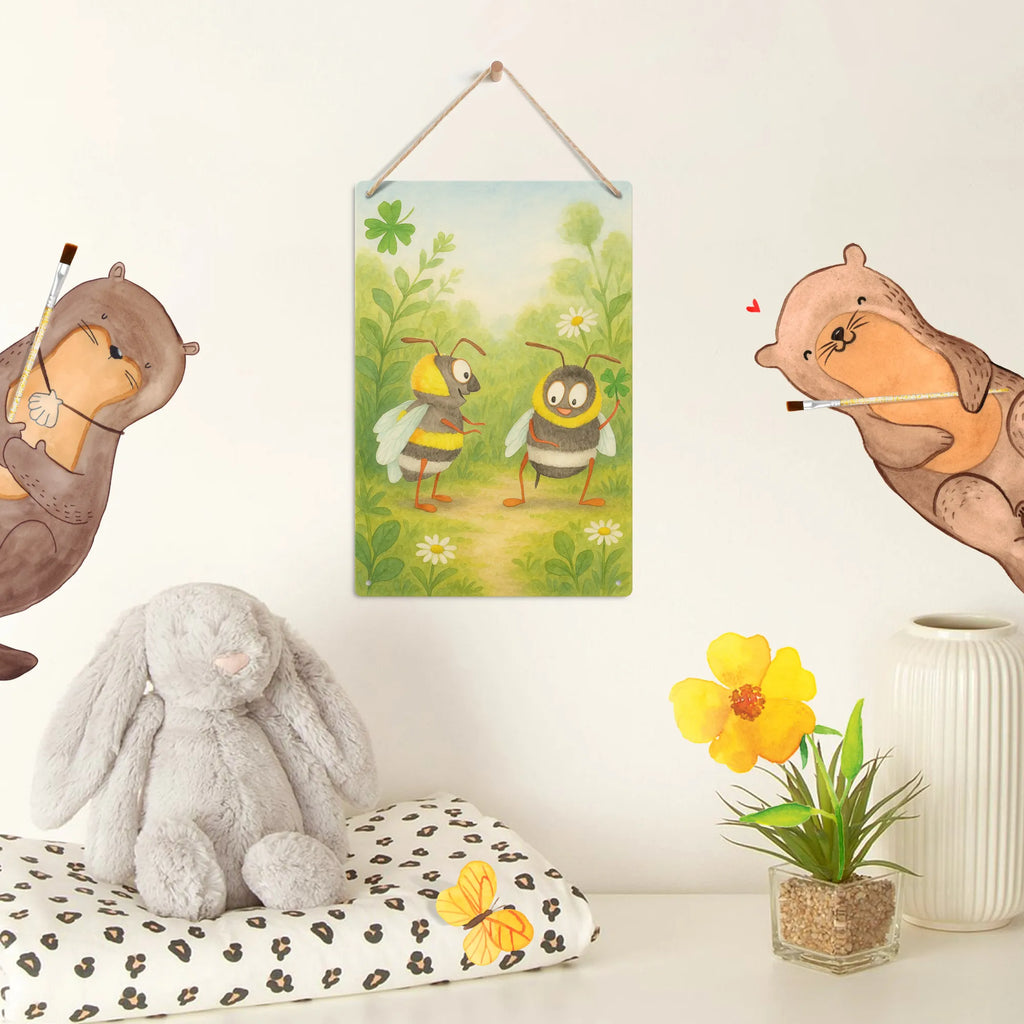 Metalowy szyld do malowania po numerach pszczoły para Design Miłość, partner, przyjaciel, przyjaciółka, mąż, żona, wesele, zaręczyny, prośba o rękę, prezent miłosny, rocznica, dzień ślubu