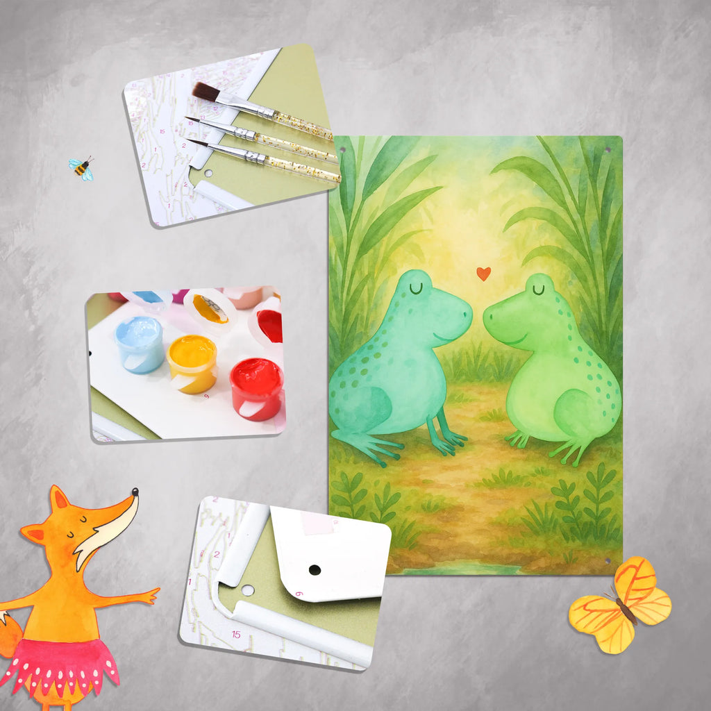 Paint by Numbers Metal Sign Frogs in love Design Love, Loving, Two, Together, Marriage, Engagement, Proposal of marriage, Love gift, gift for her, gift for him, anniversary gift, Gift Friend, Friend, Frogs, Girlfriend, Partner, Gift Girlfriend, Frog, Proof of Love, Wedding Day, Married, Anniversary, In Love, Engaged, Gift Wedding, Frog King