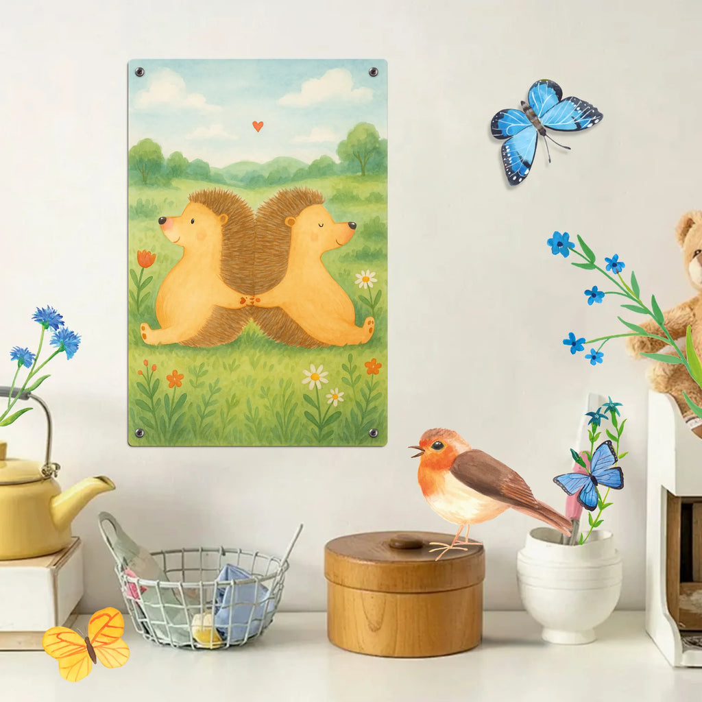 Paint by Numbers Metal Sign Hedgehogs holding hands Design Love, Loving, Two, Together, Marriage, Engagement, Proposal of marriage, Love gift, gift for her, gift for him, anniversary gift, love gift, anniversary, togetherness, love message, hedgehog, gift for two, proof of love, favourite person, hand in hand, love, hedgehog love, wedding, great love, engagement