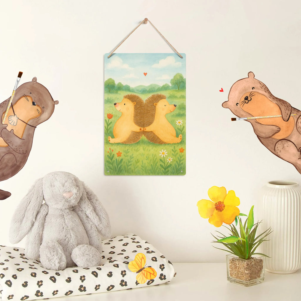 Paint by Numbers Metal Sign Hedgehogs holding hands Design Love, Loving, Two, Together, Marriage, Engagement, Proposal of marriage, Love gift, gift for her, gift for him, anniversary gift, love gift, anniversary, togetherness, love message, hedgehog, gift for two, proof of love, favourite person, hand in hand, love, hedgehog love, wedding, great love, engagement