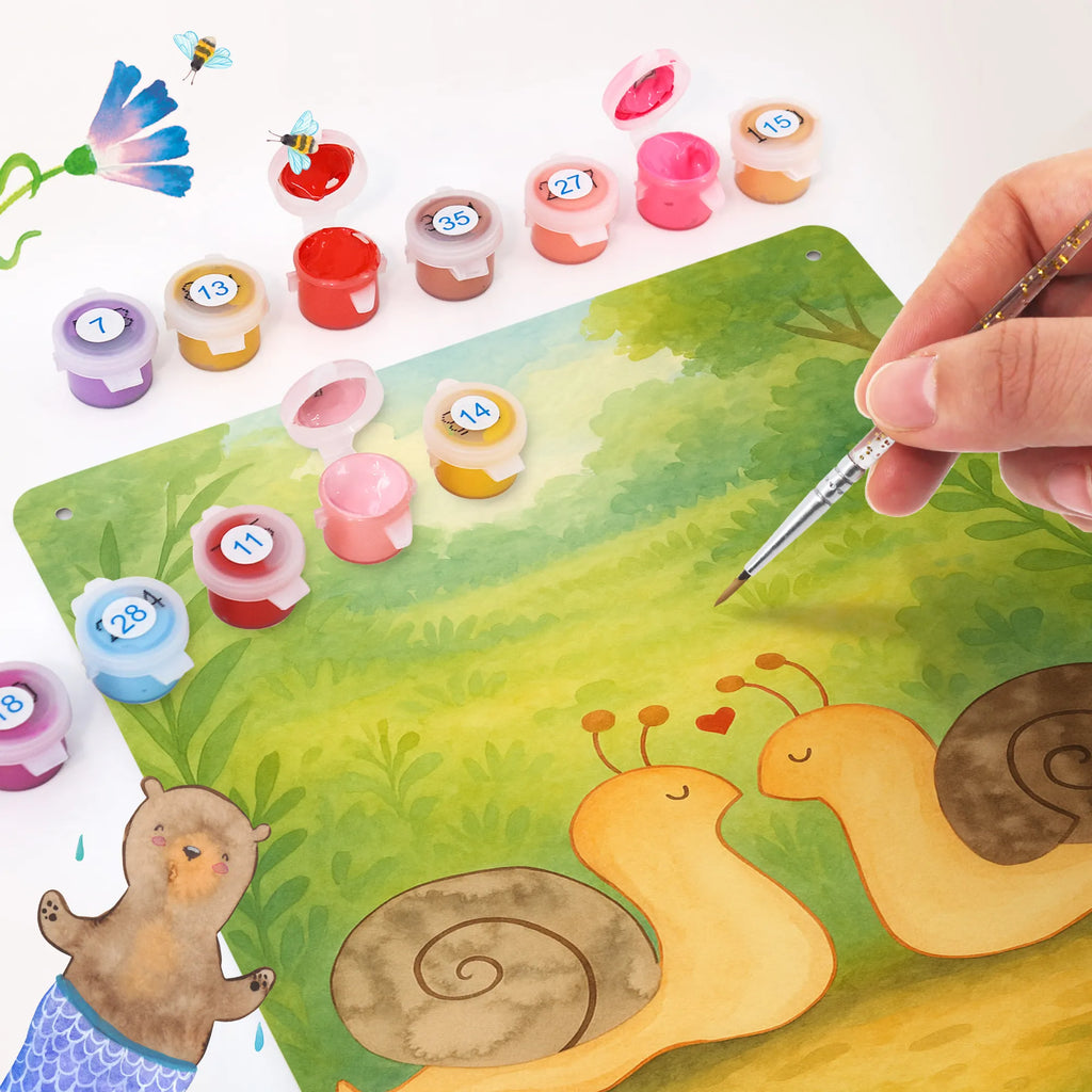 Paint by Numbers Metal Sign Snails in love Design Love, Loving, Two, Together, Marriage, Engagement, Proposal of marriage, Love gift, gift for her, gift for him, anniversary gift