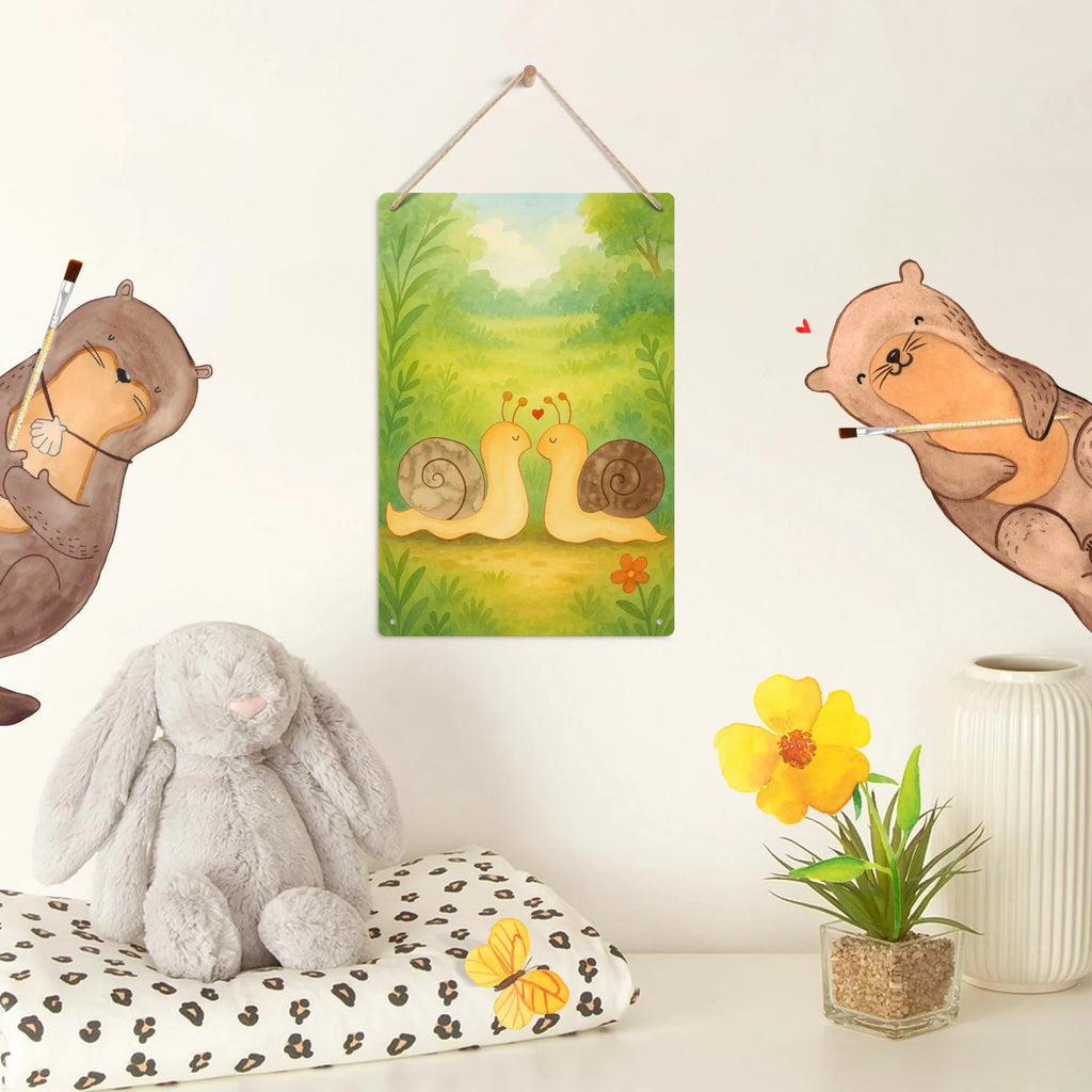 Paint by Numbers Metal Sign Snails in love Design Love, Loving, Two, Together, Marriage, Engagement, Proposal of marriage, Love gift, gift for her, gift for him, anniversary gift