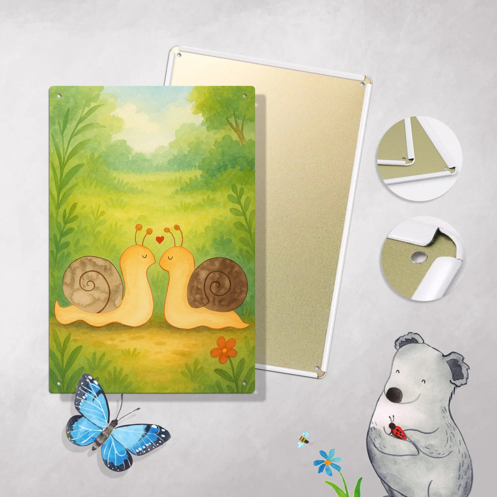 Paint by Numbers Metal Sign Snails in love Design Love, Loving, Two, Together, Marriage, Engagement, Proposal of marriage, Love gift, gift for her, gift for him, anniversary gift