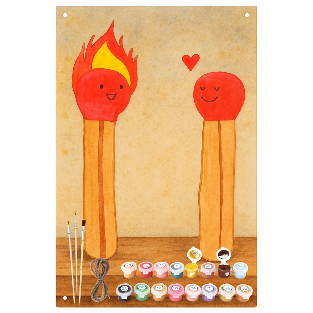 Metalowy szyld do malowania po numerach Zapałki Design Miłość, partner, przyjaciel, przyjaciółka, mąż, żona, wesele, zaręczyny, prośba o rękę, prezent miłosny, rocznica, dzień ślubu