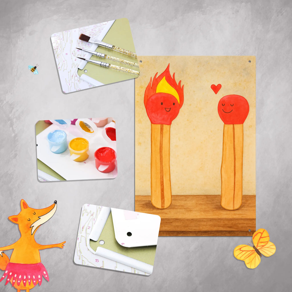 Metalowy szyld do malowania po numerach Zapałki Design Miłość, partner, przyjaciel, przyjaciółka, mąż, żona, wesele, zaręczyny, prośba o rękę, prezent miłosny, rocznica, dzień ślubu