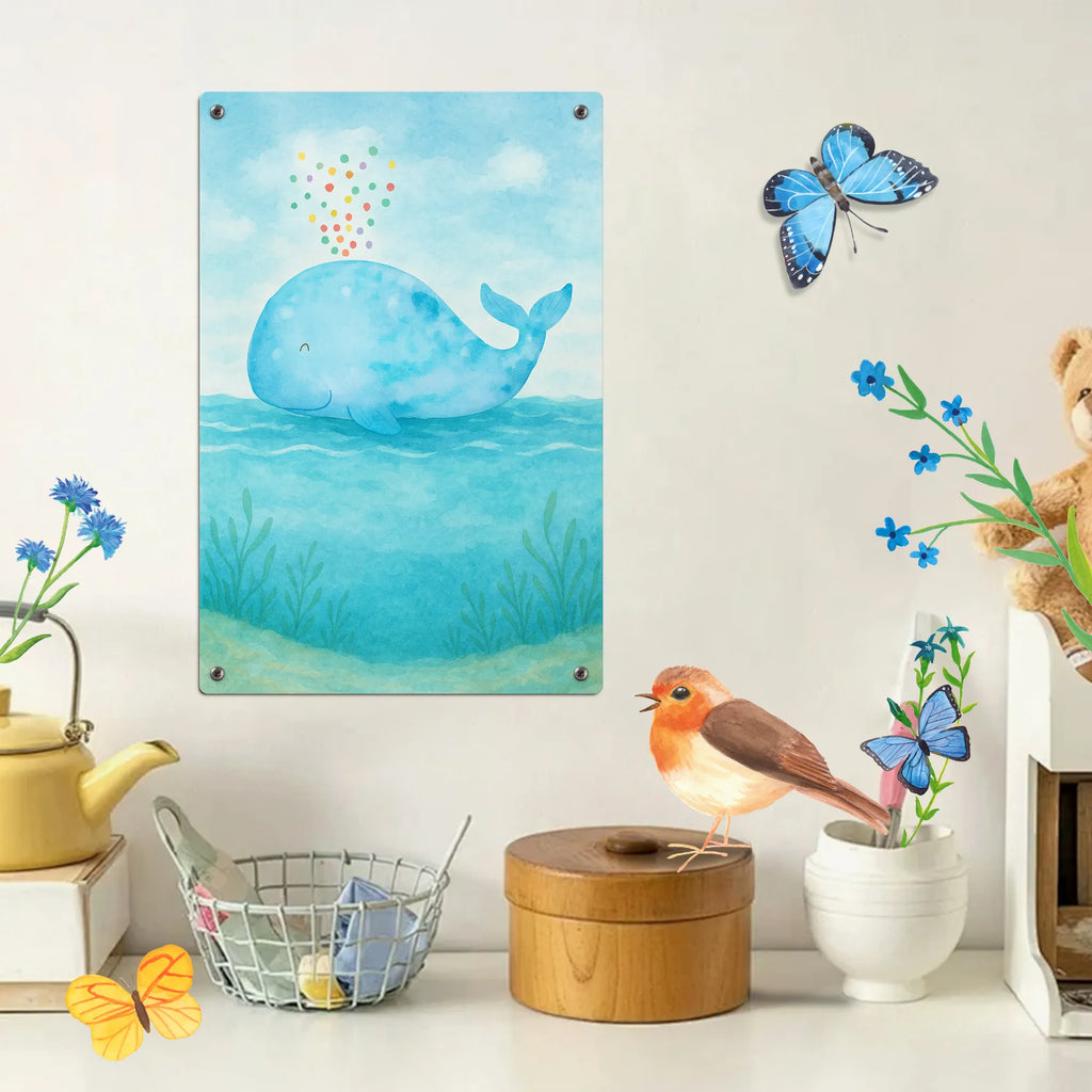 Malen nach Zahlen Metallschild Wal Konfetti Design Baseln, Ausmalbild, Kunstwerk, Malen nach Zahlen, DIY, Künstler, Malen, Bastelidee, Kreativität, Meerestiere, Meer, Urlaub, Motivation, Neustart, Abnehmen, Geburtstag, Konfetti, Wal, Diät, Lebensabschnitt, Trennung, Neuanfang, Wale