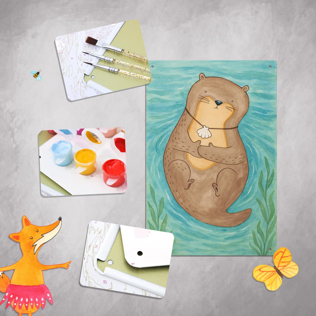 Malen nach Zahlen Metallschild Otter Muschel Design Ausmalbild, DIY, Künstler, Kreativität, Malen nach Zahlen, Bastelidee, Malen, Kunstwerk, Baseln, Otter, Fischotter, Seeotter, grübeln, Motivation, Büro, träumen, Otterliebe, Tagträumen