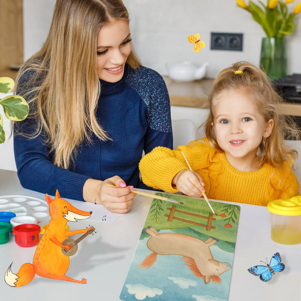 Metalowy szyld do malowania po numerach koń skakać Design Gospodarstwo, zwierzęta gospodarskie, rolnik, rolniczka