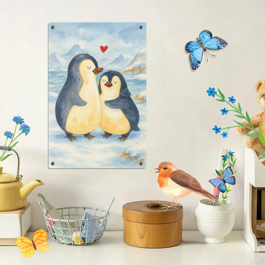 Paint by Numbers Metal Sign Penguin embrace Design Penguin, North Pole, Winter, Penguins, anniversary, wedding, lovers, love, engagement, love gift, proof of love, wedding day, penguin, wedding gift