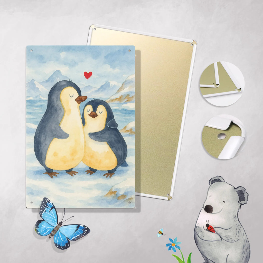 Paint by Numbers Metal Sign Penguin embrace Design Penguin, North Pole, Winter, Penguins, anniversary, wedding, lovers, love, engagement, love gift, proof of love, wedding day, penguin, wedding gift