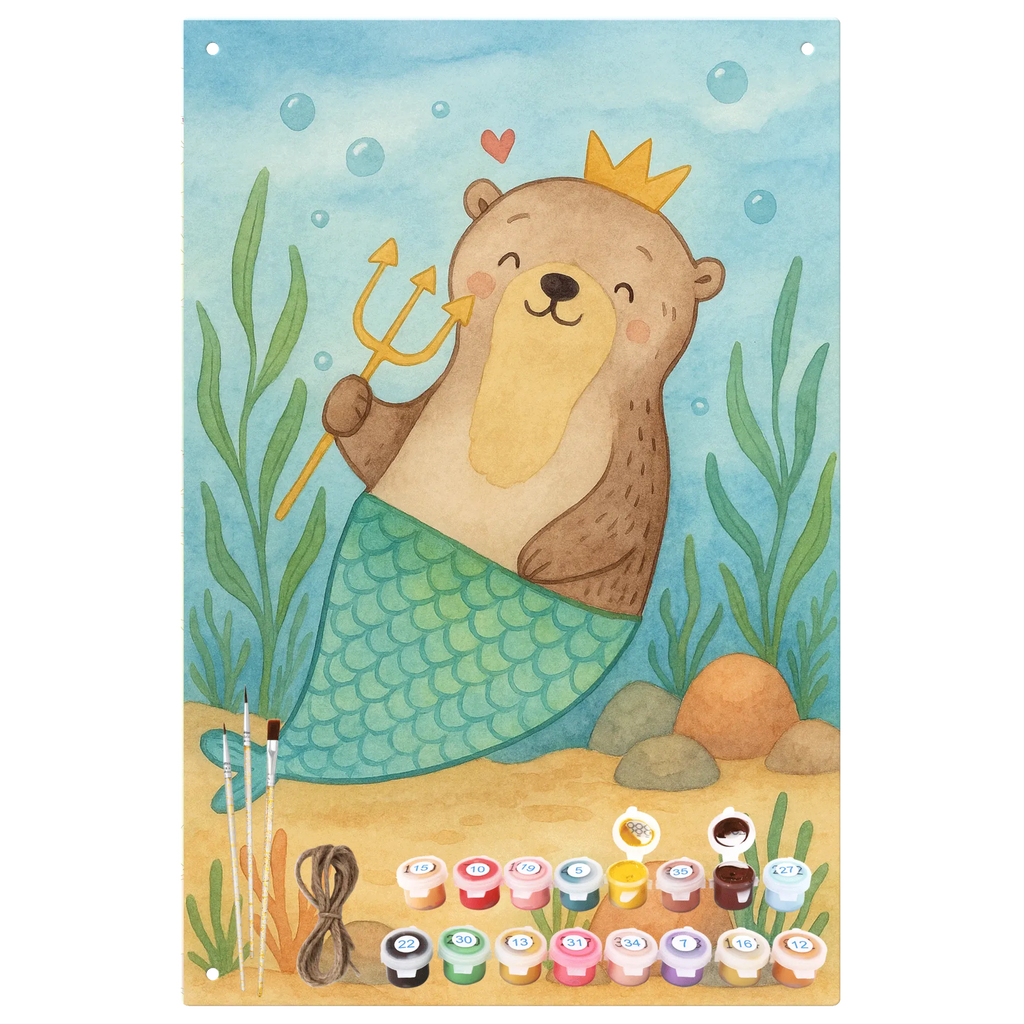 Metalowy szyld do malowania po numerach Wodnik Astrologia Design Znak zodiaku, gwiazdozbiór, horoskop, astrologia, ascendent