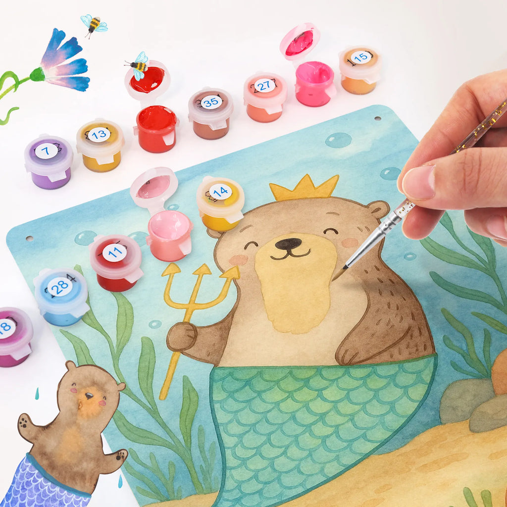 Metalowy szyld do malowania po numerach Wodnik Astrologia Design Znak zodiaku, gwiazdozbiór, horoskop, astrologia, ascendent