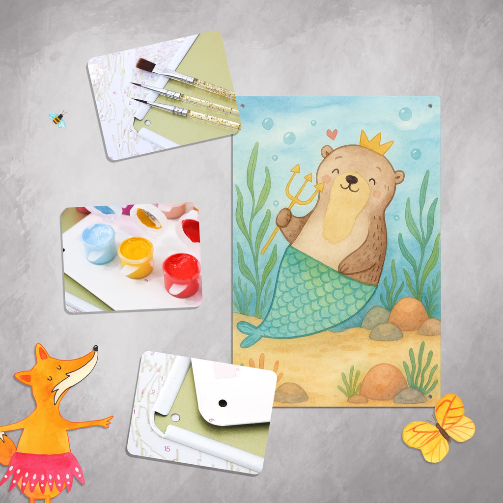 Metalowy szyld do malowania po numerach Wodnik Astrologia Design Znak zodiaku, gwiazdozbiór, horoskop, astrologia, ascendent