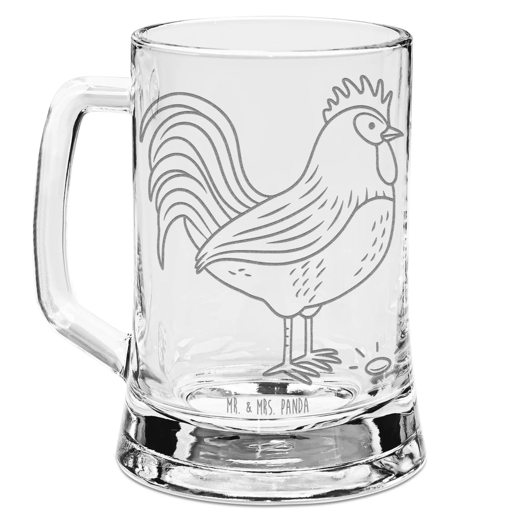 Grawerowany Kufel Piwa kogut ziarno Gospodarstwo, zwierzęta gospodarskie, rolnik, rolniczka