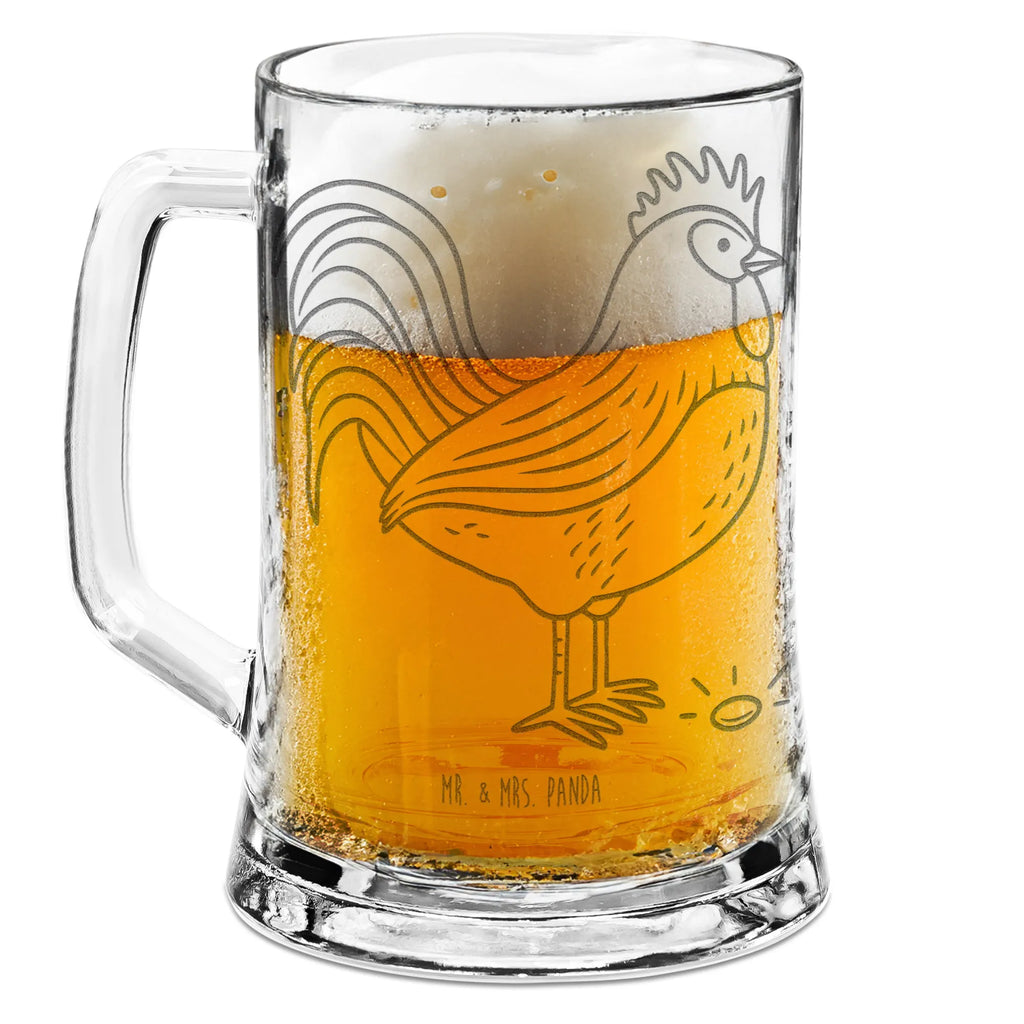 Grawerowany Kufel Piwa kogut ziarno Gospodarstwo, zwierzęta gospodarskie, rolnik, rolniczka