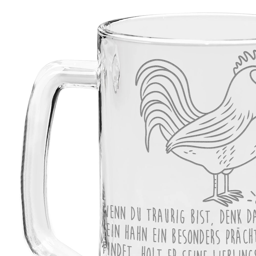 Grawerowany Kufel Piwa kogut ziarno Gospodarstwo, zwierzęta gospodarskie, rolnik, rolniczka