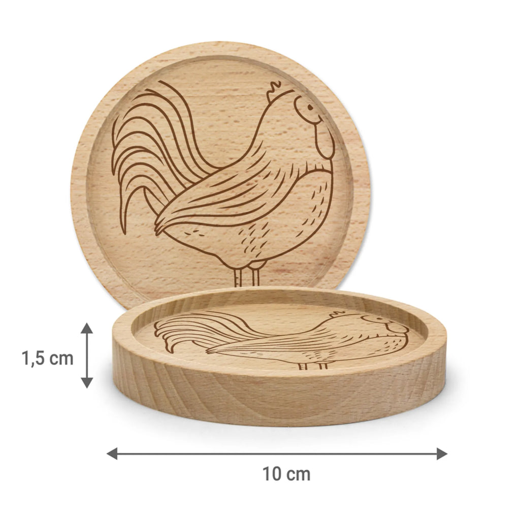 Wooden Coaster Faucet grain farm, farm animals, animals, hen, cock, eggs, nature, corn