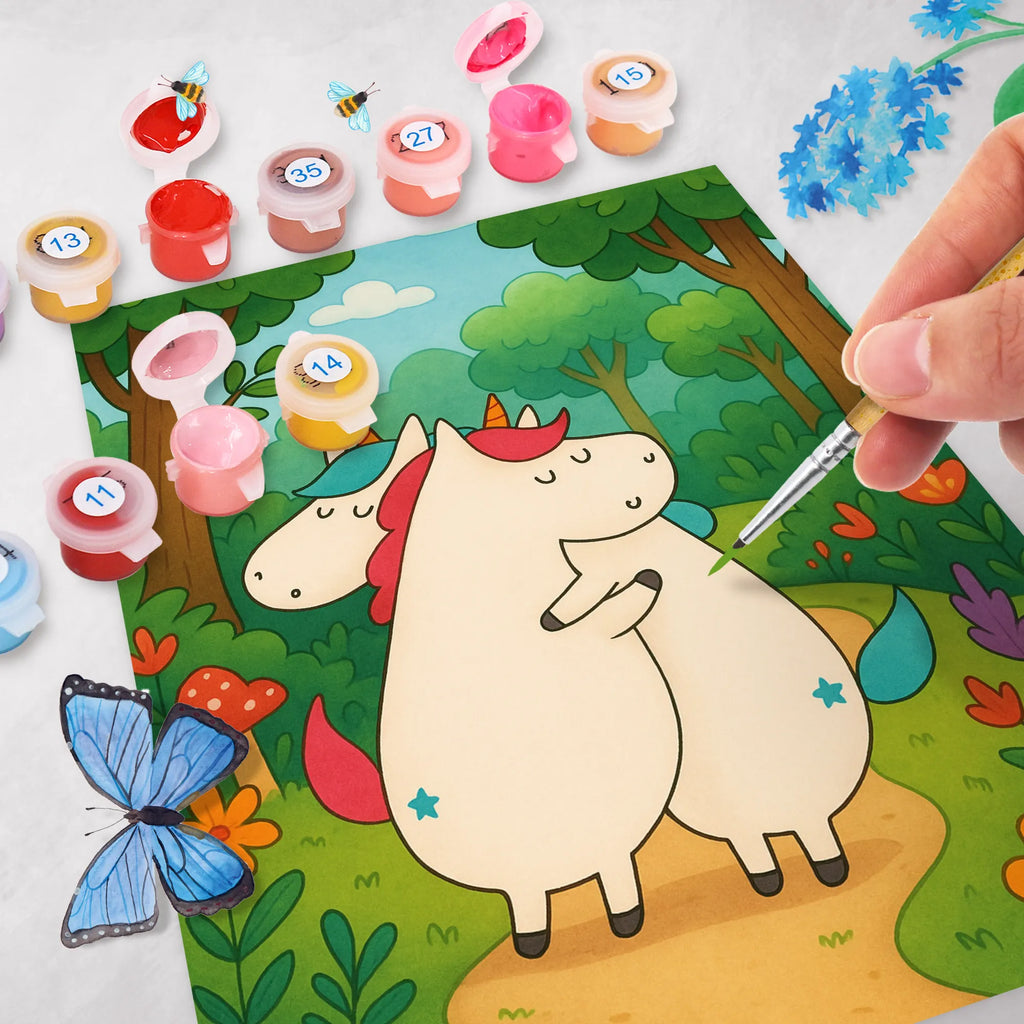 Malowanie według numerów Jednorożce Przytulanie Design Kunstwerk, Malen nach Zahlen, Baseln, Ausmalbild, Kreativität, Malen, DIY, Künstler, Bastelidee, Einhorn, Einhörner, Einhorn Deko, Unicorn, BFF, Geschwister, Familie, Sister, Freundinnen, Schwester, Schwestern, Freundin, Liebe