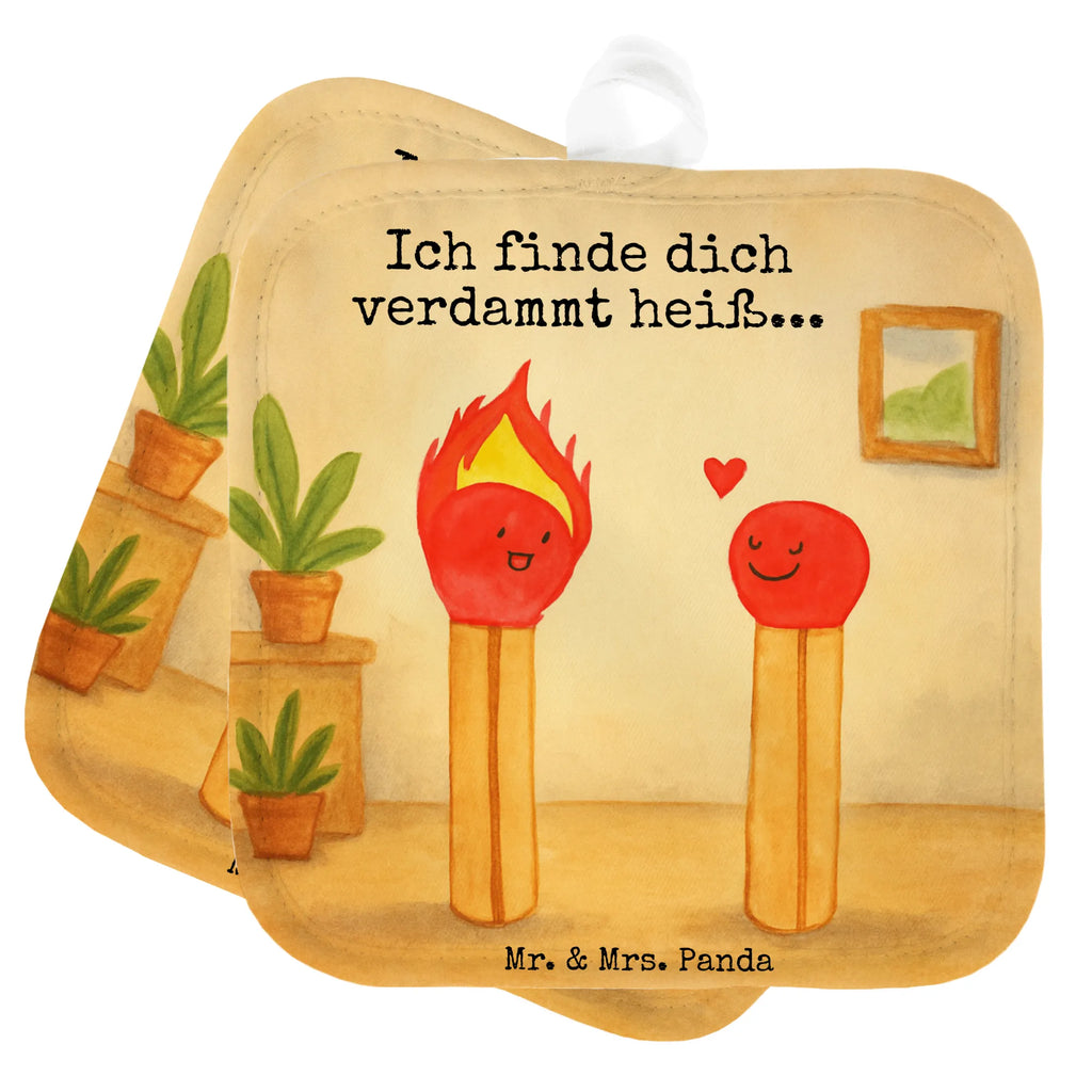 2-elementowy zestaw podkładek pod garnki Zapałki Design Topflappen, Topfuntersetzer, Ofenhandschuh, Topflappen Set, Topflappen lustig, Topflappen mit Spruch, Ofenhandschuhe, Topfhandschuhe, Topfhandschuh, Topflappenset, Topflappen 2er Set, Schöne Topflappen, Liebe, Partner, Freund, Freundin, Ehemann, Ehefrau, Heiraten, Verlobung, Heiratsantrag, Liebesgeschenk, Jahrestag, Hocheitstag, Streichhölzer