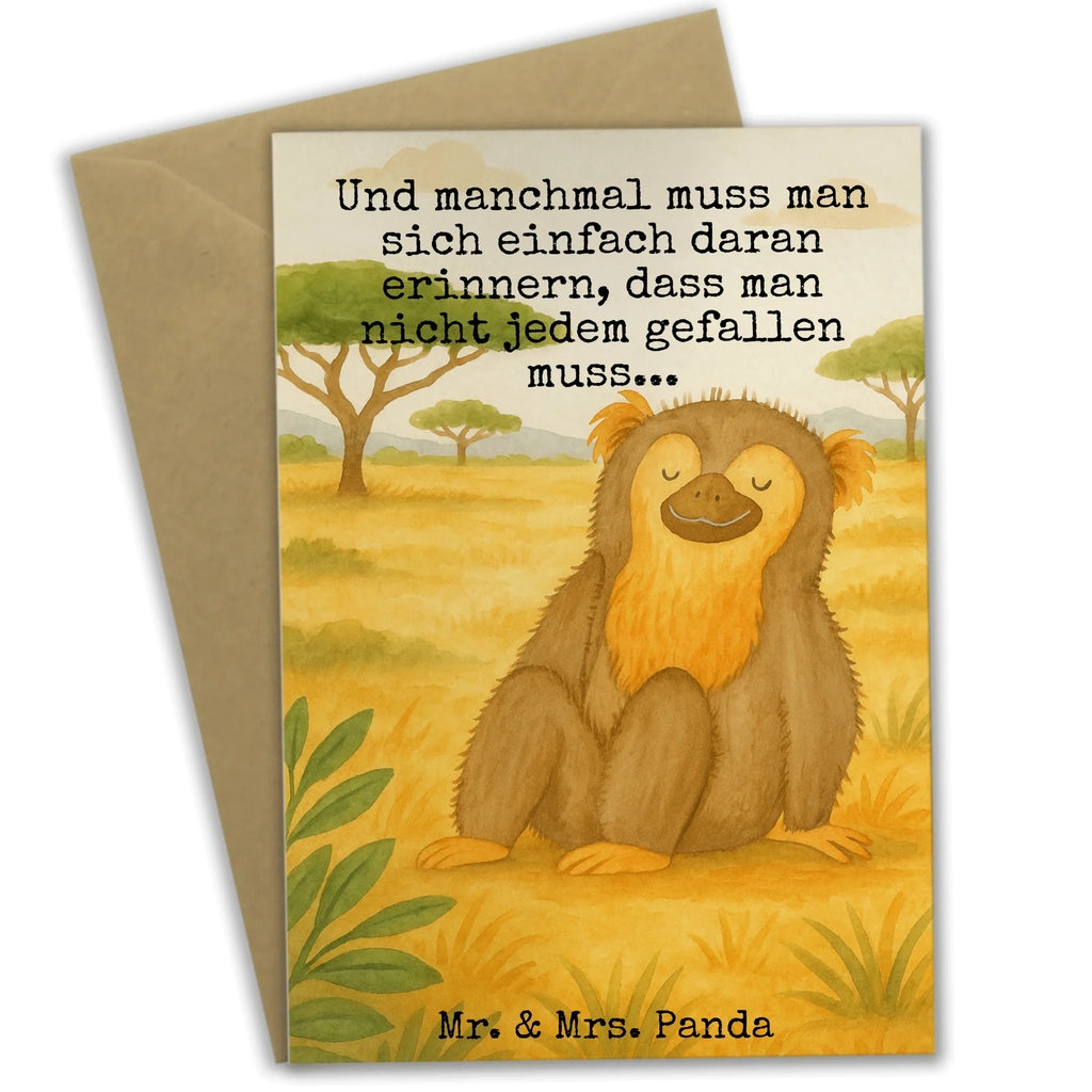 Grußkarte Affe Design Grußkarte, Klappkarte, Einladungskarte, Glückwunschkarte, Hochzeitskarte, Geburtstagskarte, Karte, Ansichtskarten, Afrika, Wildtiere, Affe, Äffchen, Affen, Selbstliebe, Respekt, Motivation, Selbstachtung, Liebe, Selbstbewusstsein, Selfcare