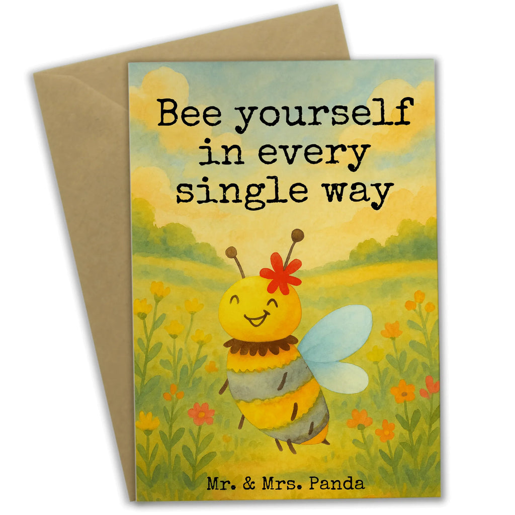 Grußkarte Biene Blume Design Grußkarte, Klappkarte, Einladungskarte, Glückwunschkarte, Hochzeitskarte, Geburtstagskarte, Karte, Ansichtskarten, Biene, Wespe, Hummel