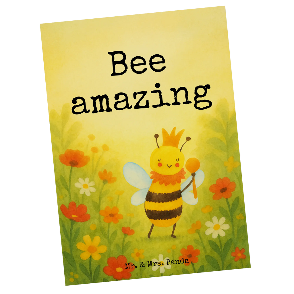 Postkarte Biene König Design Postkarte, Karte, Geschenkkarte, Grußkarte, Einladung, Ansichtskarte, Geburtstagskarte, Einladungskarte, Dankeskarte, Ansichtskarten, Einladung Geburtstag, Einladungskarten Geburtstag, Biene, Wespe, Hummel