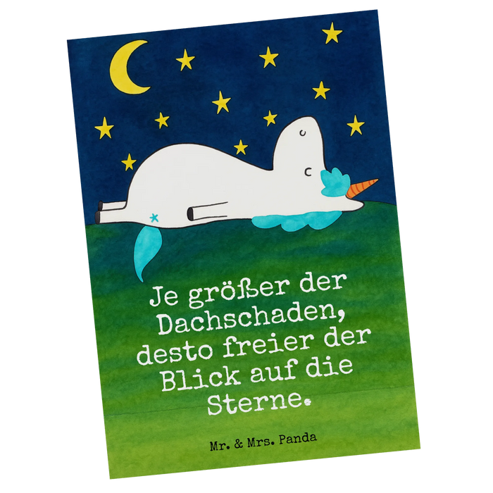 Postcard unicorn starry sky Design
