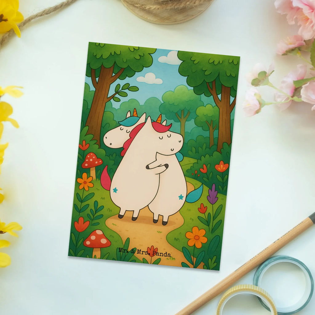 Postkarte Einhörner Umarmen Design Postkarte, Karte, Geschenkkarte, Grußkarte, Einladung, Ansichtskarte, Geburtstagskarte, Einladungskarte, Dankeskarte, Ansichtskarten, Einladung Geburtstag, Einladungskarten Geburtstag, Einhorn, Einhörner, Einhorn Deko, Unicorn, Freundinnen, Freundin, BFF, Schwester, Schwestern, Familie, Geschwister, Sister, Liebe